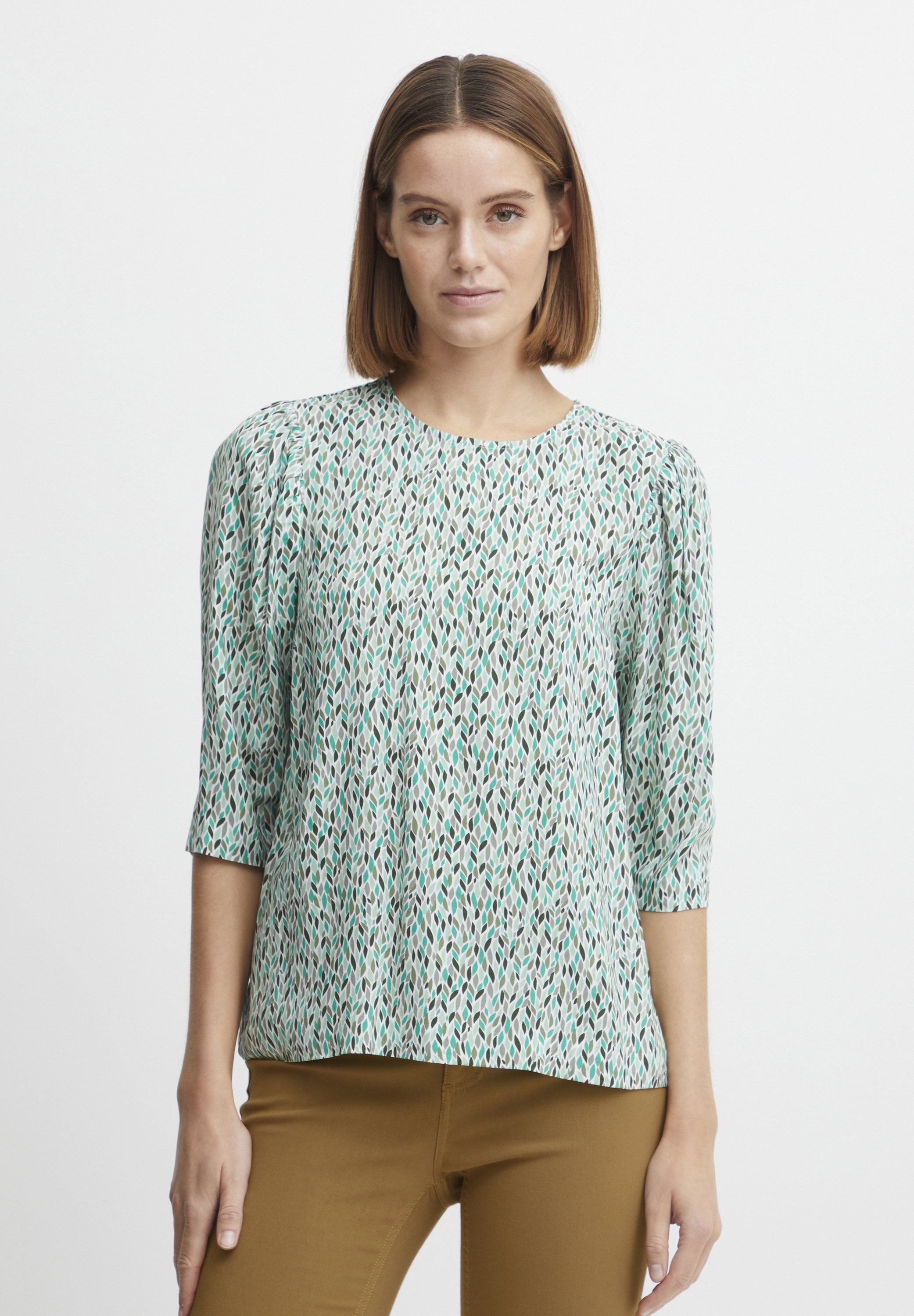 b.young BYJosa - Blouse - ming green mix/lichtgroen