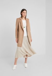 pure cashmere FLARED SKIRT - sukňa v tvare A - oatmeal