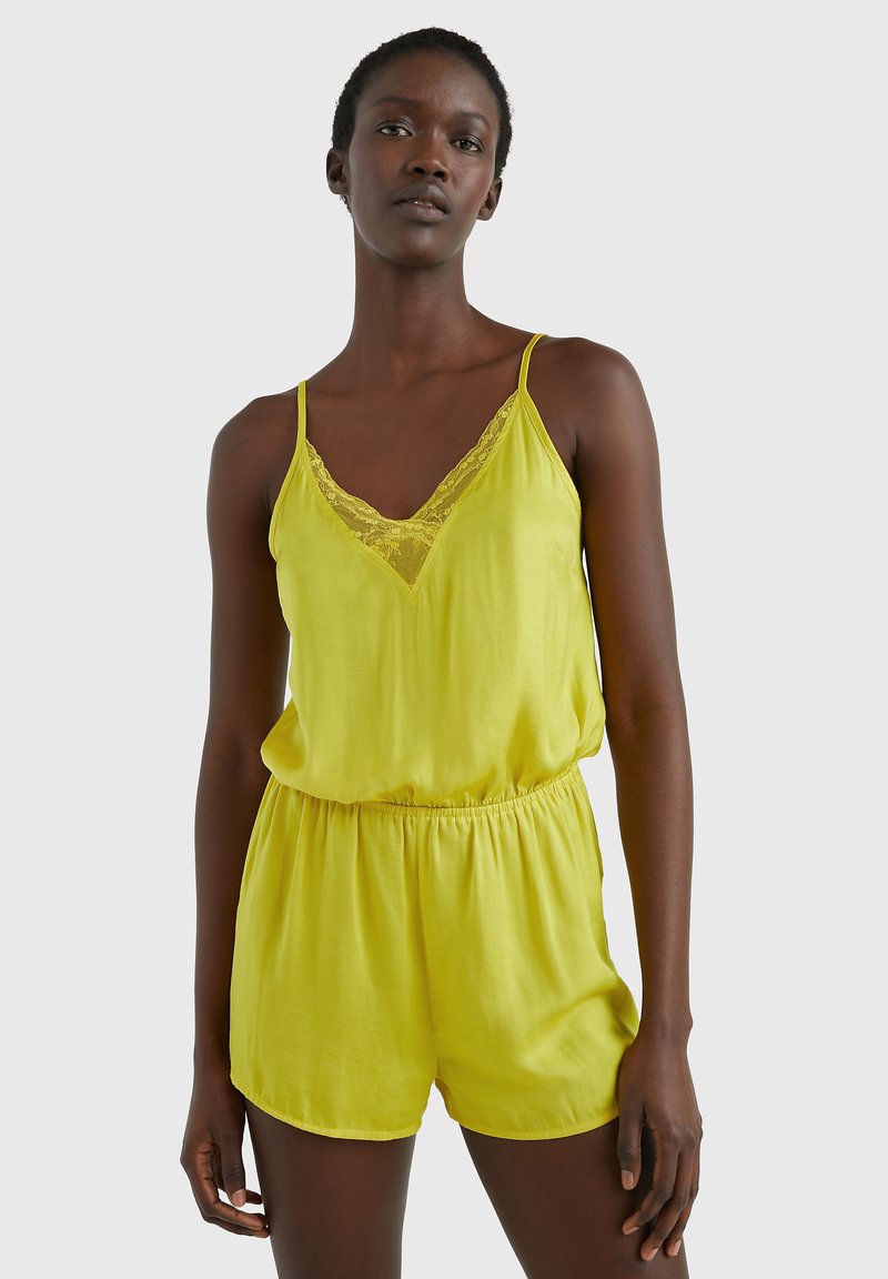Tommy Hilfiger CAMI ROMPER ONE PIECE Tuta jumpsuit vivid yellow