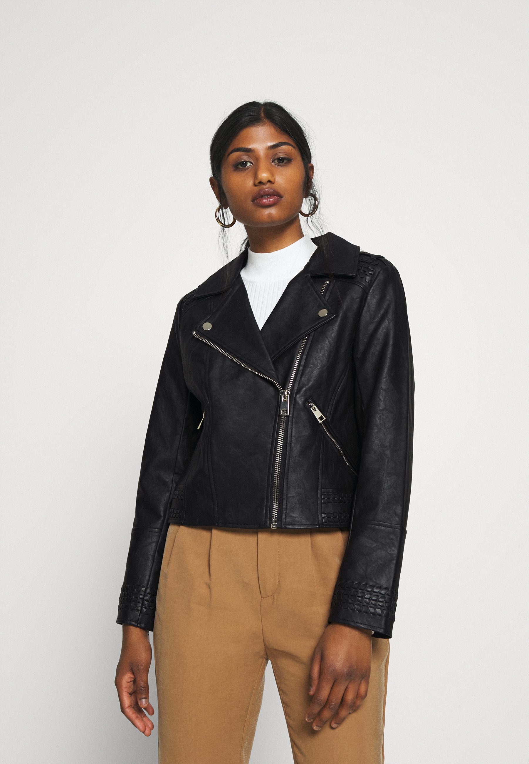 River Island Petite Imitert skinnjakke black Zalando.no River Island Petite Imitert skinnjakke black Zalando.no
