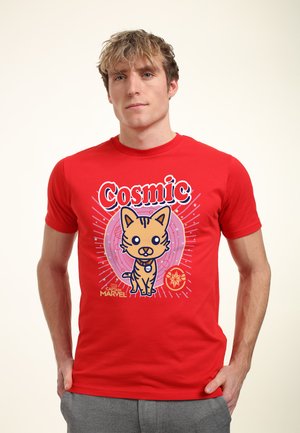 CAPTAIN MARVEL MOVIE GOOSE CARTOON - Camiseta estampada - red