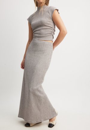 STRUCTURED  - Maxikjol - grey