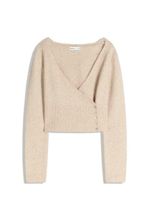 BUTTONED  - Kardigán - sand