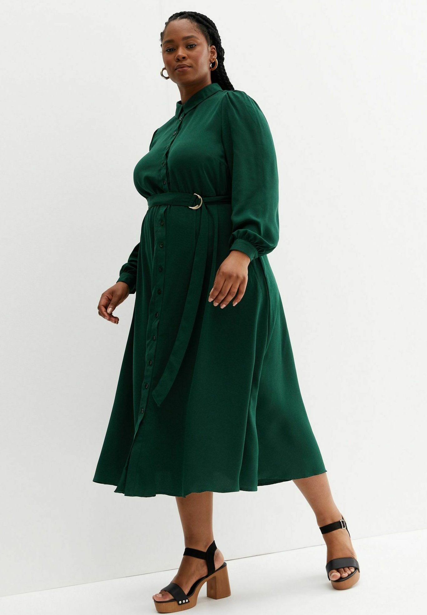 New Look LONG SLEEVE - Blousejurk - dark green/donkergroen - Zalando.nl