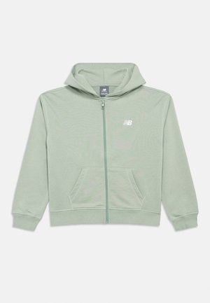 SMALL LOGO FULL ZIP HOODIE - Camisola com fecho - mosaic green
