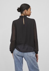 VILA VIDOBBY NECK - Camicetta - black