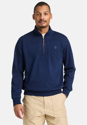 INDIGO ZIP - Sweatshirt - rinse