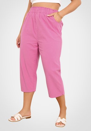 CROPPED - Trousers - bright pink