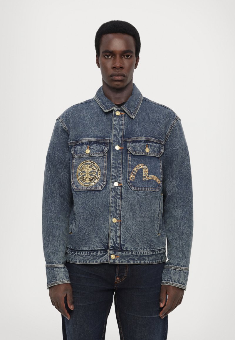 Evisu JACKET Farmerdzseki blue denim/sötétkék farmer Zalando.hu