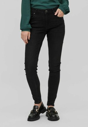 VILA SKINNY FIT  - Vaqueros pitillo - black denim