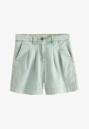 Next, REGULAR FIT - CHINO SHORTS . - Džínové kraťasy - washed green