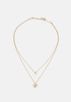 NK 16" 2 ROW HEART PENDANT - Náhrdelník - gold-coloured/cry