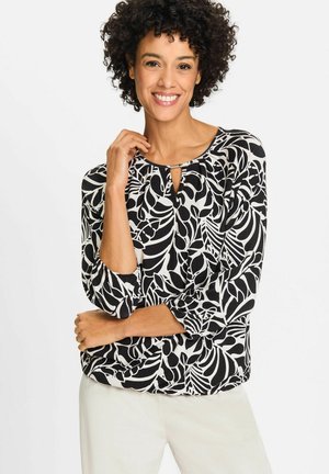 LMIT DEKORATIVER METALLPERLE - Langarmshirt - schwarz