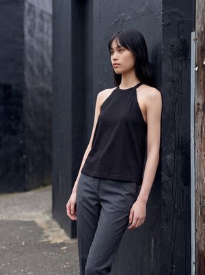 Urban Classics, LADIES NECKHOLDER TANKTOP - Débardeur - black