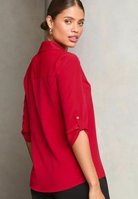 Lipsy V NECK 3/4 SLEEVE COLLARED - REGULAR FIT - Blůza - red