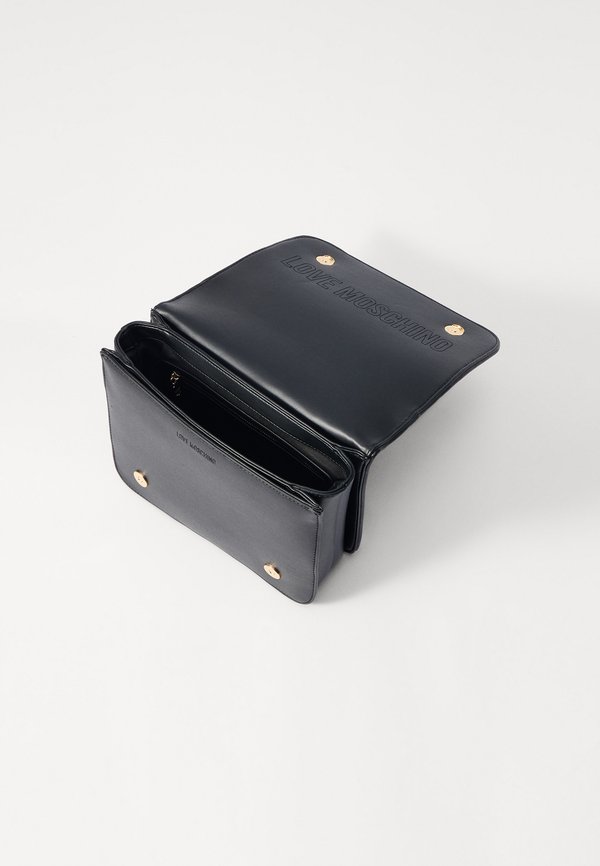 LAMINATED QUILTED BAG - Cross body bag - nero4