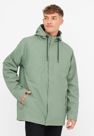 Derbe PASSBY PLAIN - Waterproof jacket - hedge green