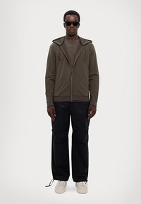 Armani Exchange Felpa con zip - black olive