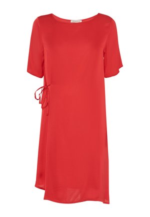 BOAT NECKLINE - Day dress - fire