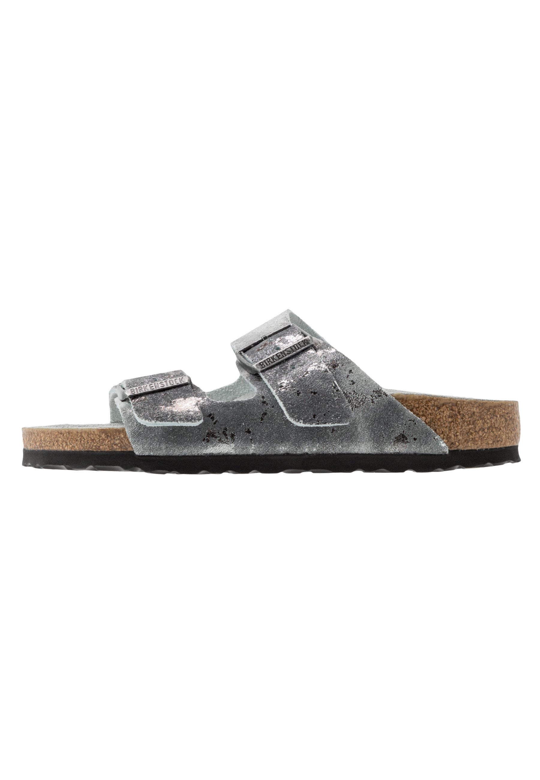 birkenstock vintage metallic gray silver