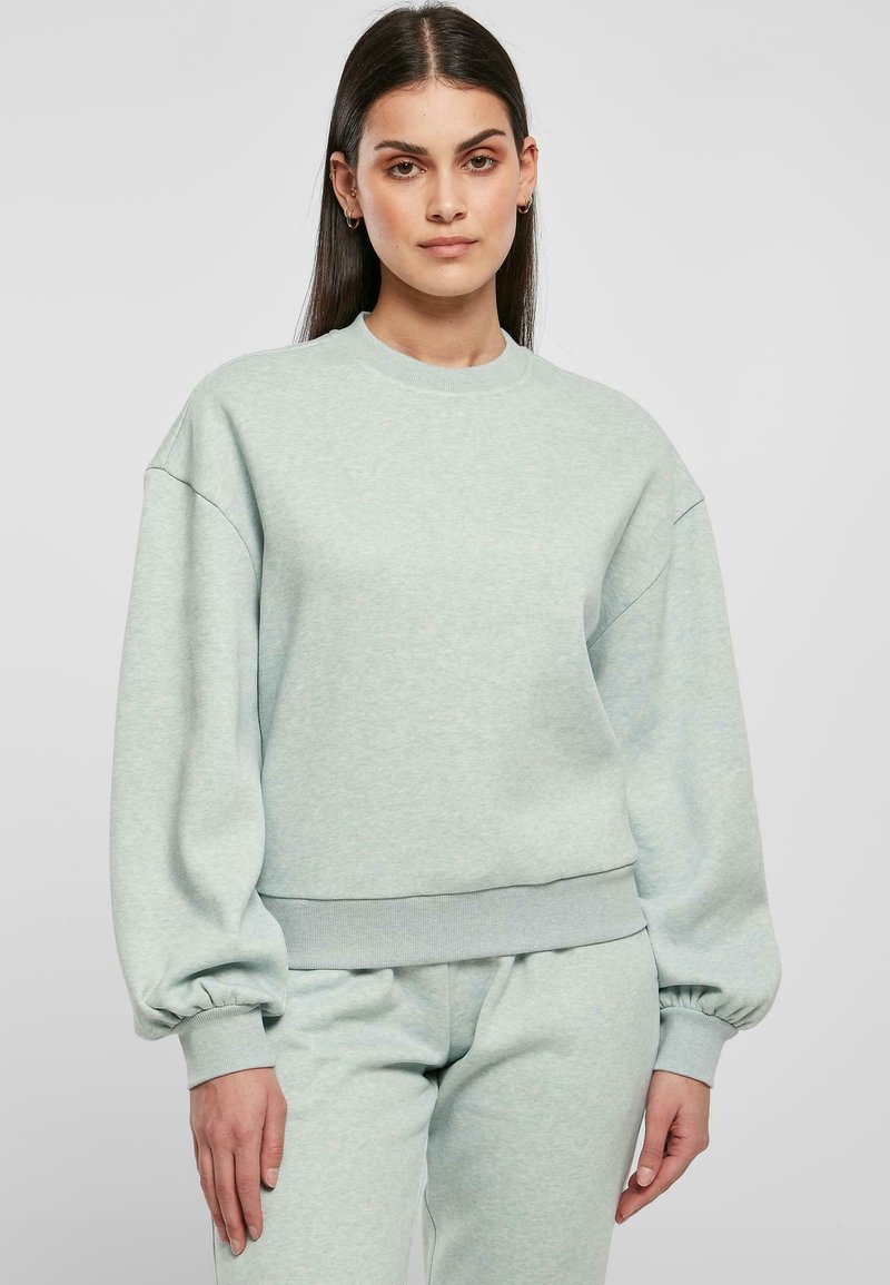 Urban Classics - MELANGE CREWNECK - Felpa - salvia melange, Ingrandire