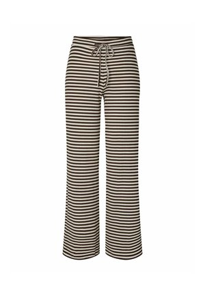 Pieces PCLAYA MW WIDE  - Pantalon classique - hot fudge