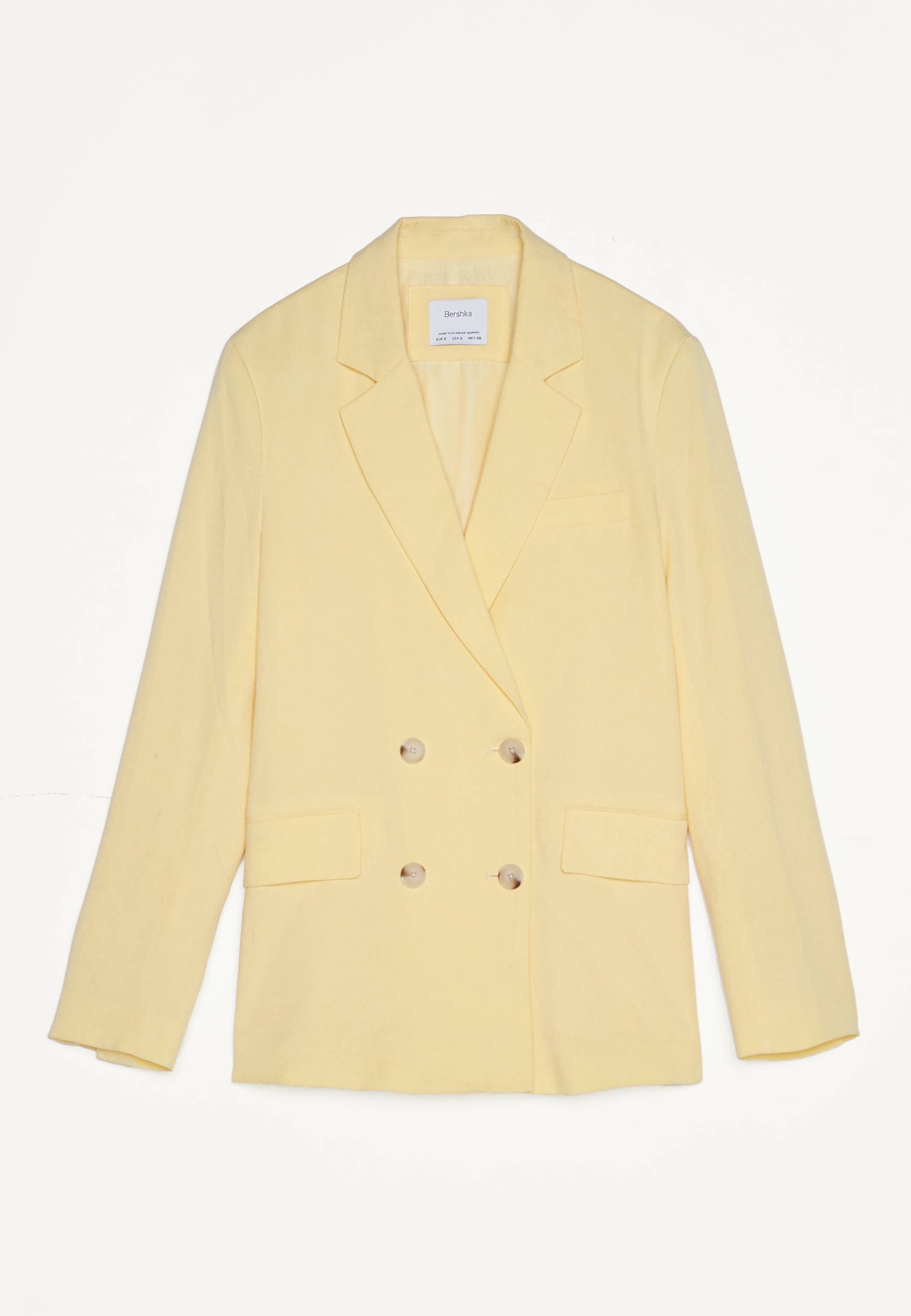 【EENK】送料/関税込 24FW ZEL Double-Breasted Blazer - Yellow NWT ZARA WOMEN DOUBLE BREASTED BLAZER JACKET YELLOW XL | eBay