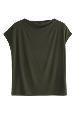 Lindex SHORT-SLEEVED - T-shirt basic - dark green