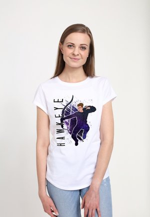 AVENGERS: ENDGAME HAWKEYE PAINTED - Print T-shirt - white