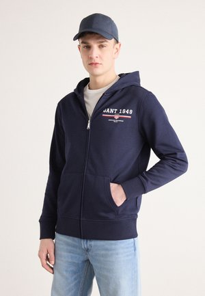 GRAPHIC FULL ZIP HOODIE - Sweatjakke - evening blue