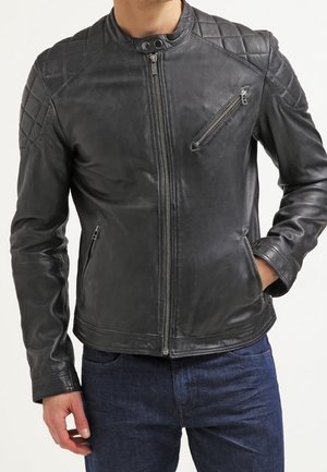 Lederjacke - black