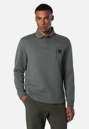 WITH CHEST POCKET - Polo - ash grey