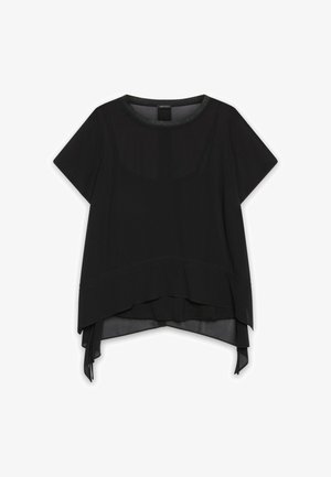 Fiorella Rubino, BLUSA ASIMMETRICA - Bluse - nero