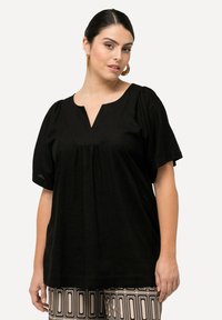 Ulla Popken MÉLANGÉ LIGNE A À COL TUNISIEN  - Blusa - black