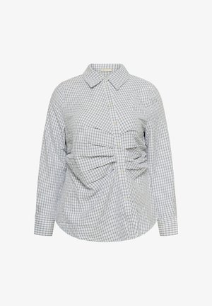 Kaffe Curve, KCIRINA SHIRT - Nööpidega pluus - white check