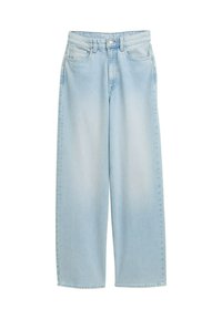 TTLINOU - Leveälahkeiset - clean bleached blue denim