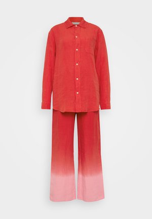 Desmond & Dempsey WOMENS LONG LOUNGE - Yöasusetti - red/pink