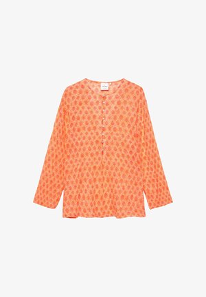 PULL&BEAR, FLOWING PRINTED - SHIRT - Blouse - orange