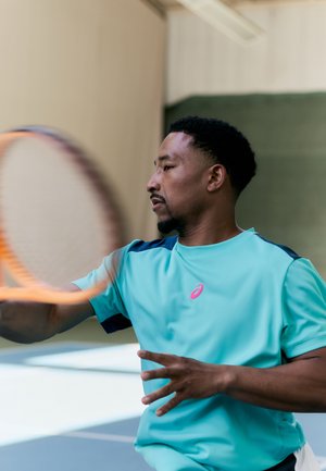 ASICS PADEL COURT TOP - Camiseta deportiva - energy aqua