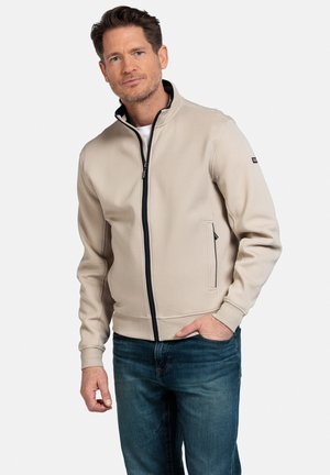 Zip-up sweatshirt - beige