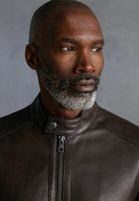 Next SIGNATURE RACER - REGULAR FIT - Lederjacke - brown