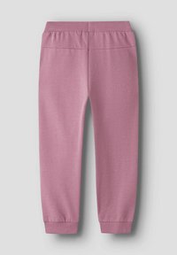Lyserøde bomulds sweats med en formsyet pasform, elastisk talje og ribbede manchetter. Glat tekstur og minimale syninger.