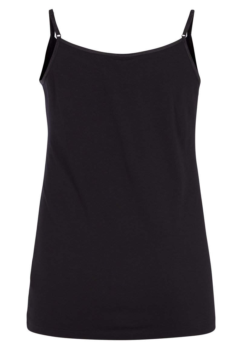 Damen T-Shirts | Zizzi Top black/schwarz - NO02993 Damen T-Shirts | Zizzi Top black/schwarz - NO02993