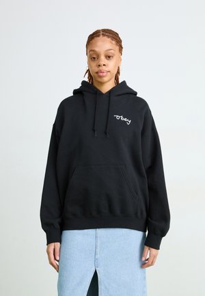 CHAINSTITCH BAGGY RELAXED HOOD - Sweat à capuche - digital black