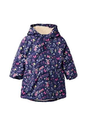 REGULAR FIT  FLORAL BORG LINED PUFFER  - Téli kabát - navy fairy