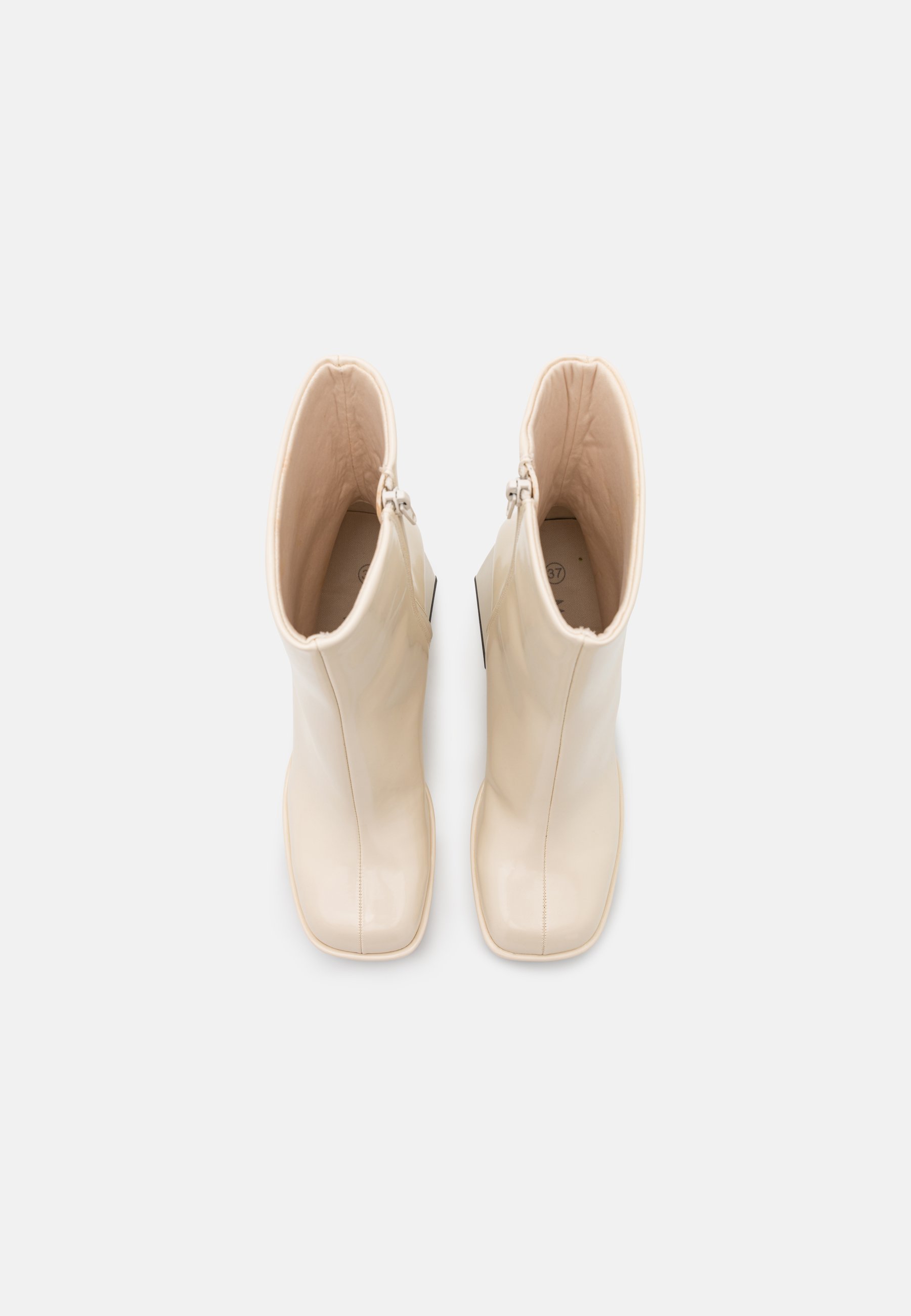 Monki Botines de tacón - white dusty light/blanco - Zalando.es