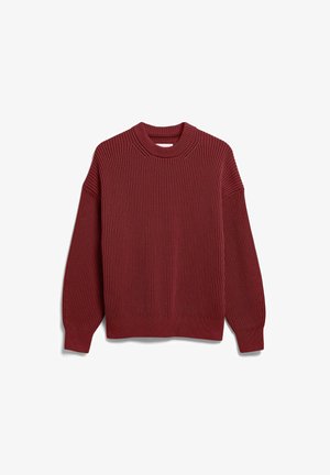 ARMEDANGELS, VANISÉ RIB - Strickpullover - velvet red-light velvet red