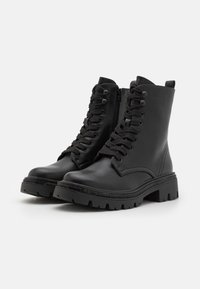 Anna Field Botines con cordones - black
