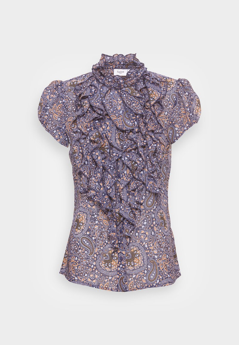 Damen Hemdblusen | Saint Tropez LILLYSZ SS Hemdbluse medieval blue paisley/blau - QL30010 Damen Hemdblusen | Saint Tropez LILLYSZ SS Hemdbluse medieval blue paisley/blau - QL30010