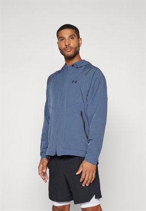 Under Armour UNSTOPPABLE LEFT CHEST - Outdoor jacket - downpour gray/black